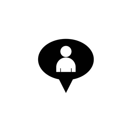 speech bubble icon design illustration templateのイラスト素材