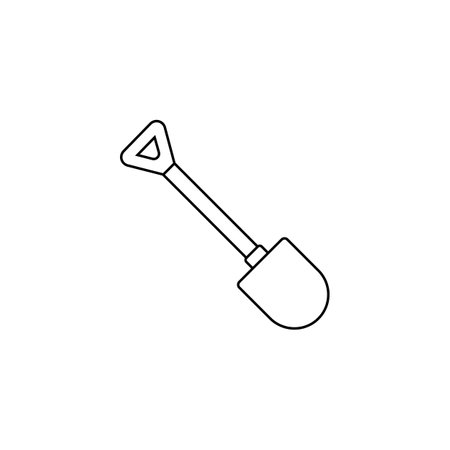 shovel vector icon illustration symbol designのイラスト素材