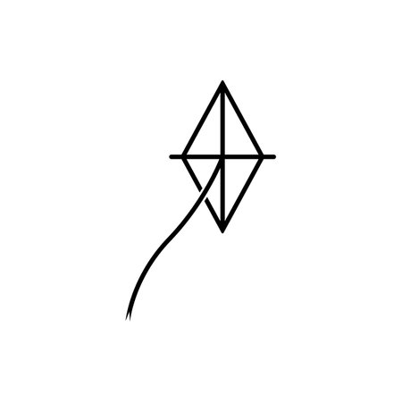 kite vector icon illustration symbol designのイラスト素材