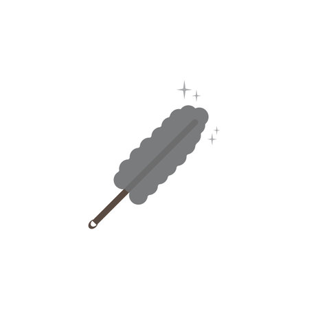 feather duster icon vector illustration symbol designのイラスト素材