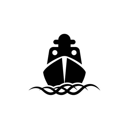 ship icon vector illustration designのイラスト素材