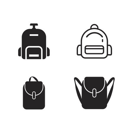 backpack icon vector illustration designのイラスト素材