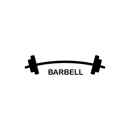 barbell icon vector illustration designのイラスト素材