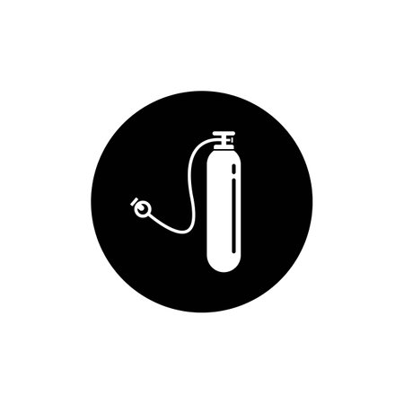 oxygen cylinder icon vector illustration designのイラスト素材