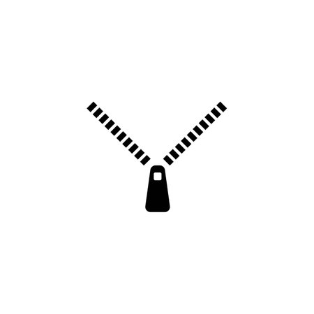 zipper icon vector illustration designのイラスト素材