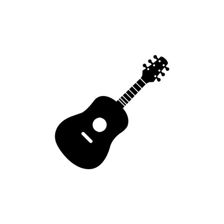 guitar icon vector ilustration designのイラスト素材