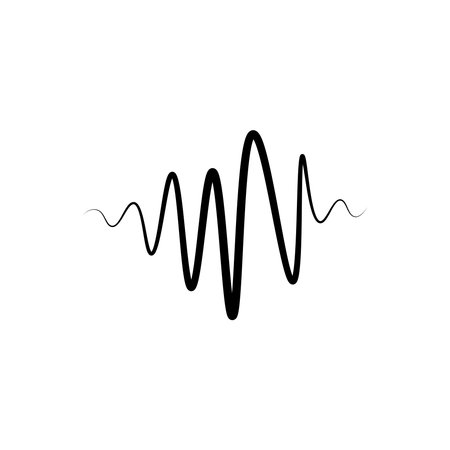 sound wave icon vector illutration design