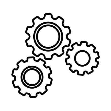 gear icon vector illustration designのイラスト素材