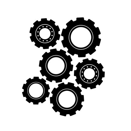gear icon vector illustration designのイラスト素材