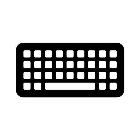 keyboard icon vector illustration designのイラスト素材