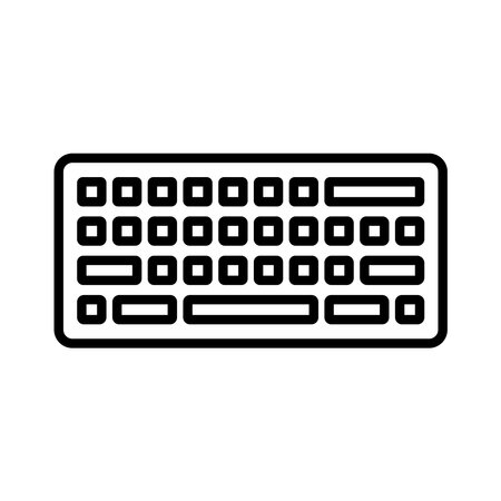 keyboard icon vector illustration designのイラスト素材