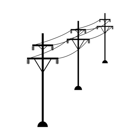 electric pole icon vector illustration designのイラスト素材