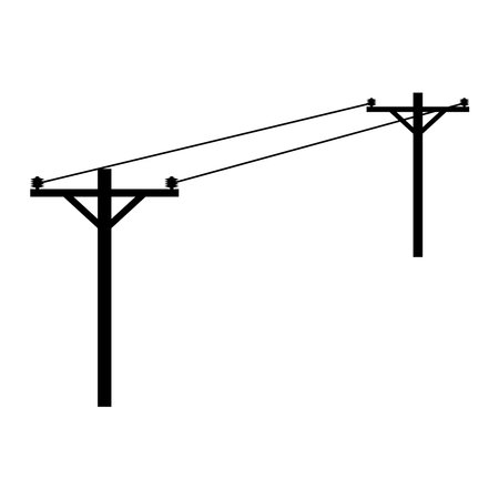 electric pole icon vector illustration designのイラスト素材