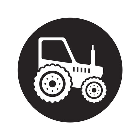 tractor icon vector illustrationのイラスト素材