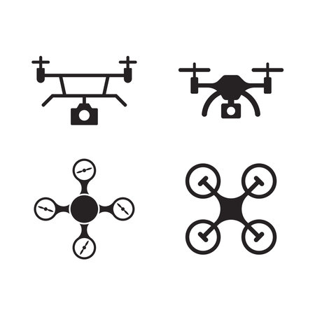 drones icon vector illustrationのイラスト素材