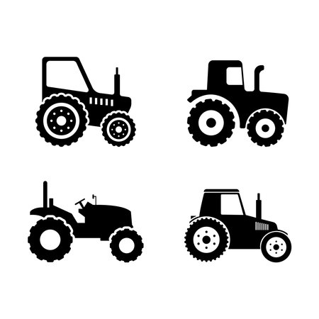 tractor icon vector illustrationのイラスト素材