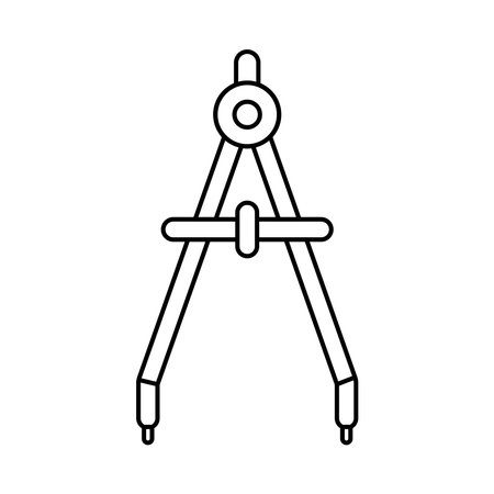Accurate Tool Architecture Compass Iconのイラスト素材