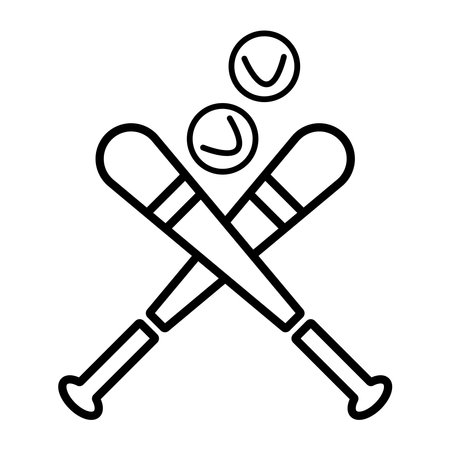 baseball bat icon vector illustrationのイラスト素材