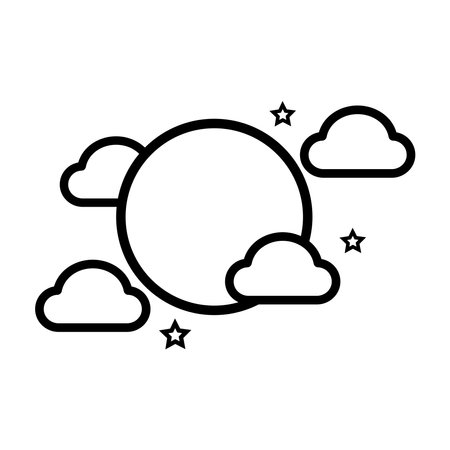 moon icon vector illustrationのイラスト素材