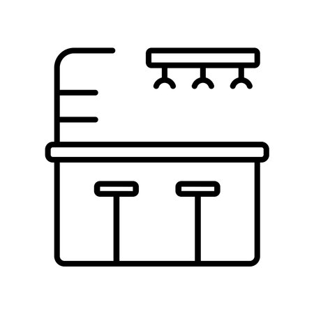 bar counter icon vector illustrationのイラスト素材