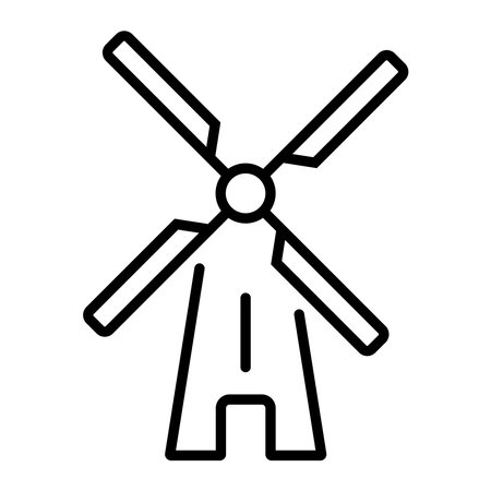 windmill icon vector illustrationのイラスト素材