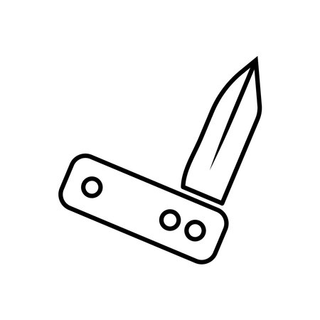 penknife icon vector illustrationのイラスト素材
