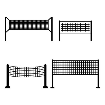 volleyball net icon vector illustartionのイラスト素材