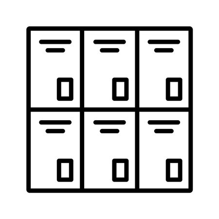 locker icon vector illustrationのイラスト素材