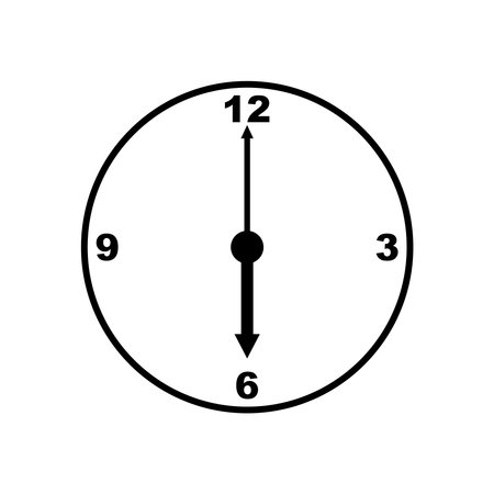 clock icon vector illustrationのイラスト素材
