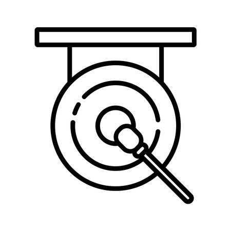 gongs icon vector illustrationのイラスト素材