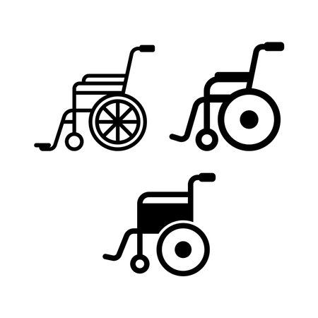 wheelchair icon vector illustrationのイラスト素材