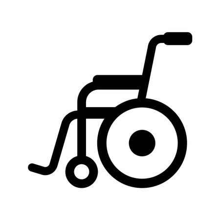 wheelchair icon vector illustrationのイラスト素材