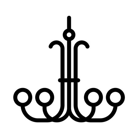 chandelier icon vector illustrationのイラスト素材