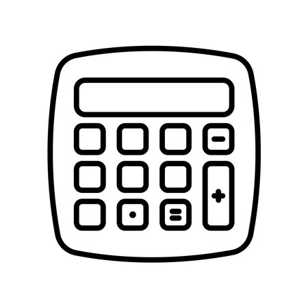 calculator icon vector illustration logo designのイラスト素材