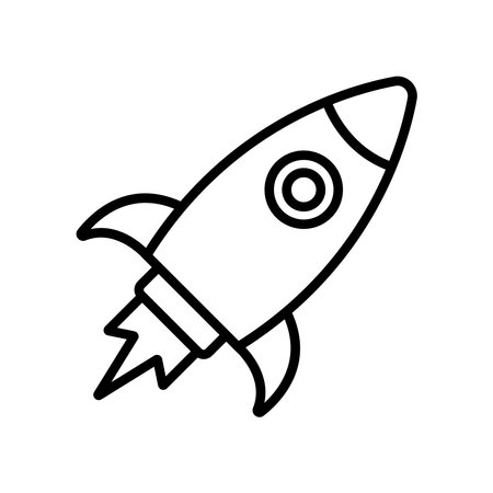 rocket icon vector illustration logo deisgnのイラスト素材