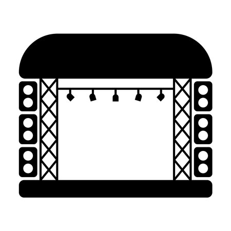 stage icon vector illustration logo designのイラスト素材