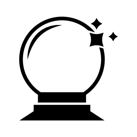 magician ball icon vector illustration logo designのイラスト素材