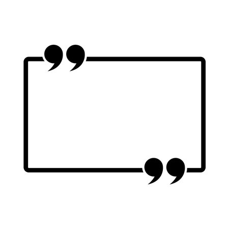 quote icon vector illustration logo designのイラスト素材