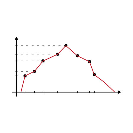 polygon and histogram icon vector illustration logo designのイラスト素材