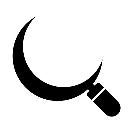 sickle icon vector illustration logo designのイラスト素材