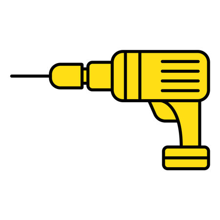 electric drill icon vector illustration logo designのイラスト素材