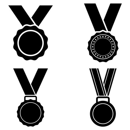 medal icon vector illustration logo designのイラスト素材