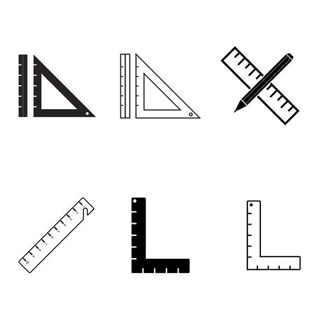 Ruler icon vector illustration logo designのイラスト素材