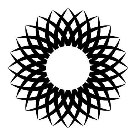 Circular Pattern icon vector illustration logo designのイラスト素材