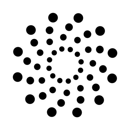 Circular Pattern icon vector illustration logo designのイラスト素材