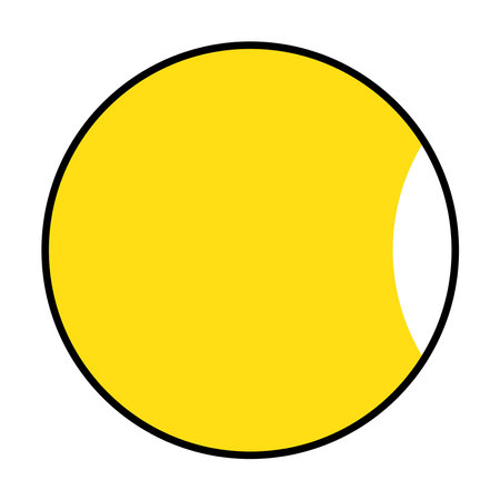 Isolated yellow sun icon on a white background, Vector illustration.のイラスト素材