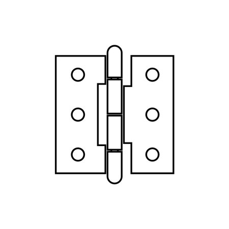 Door hinge icon vector illustration logo designのイラスト素材