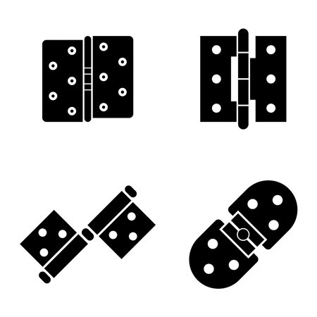 Door hinge icon vector illustration logo designのイラスト素材