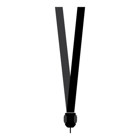 lanyard icon vector illustration logo designのイラスト素材