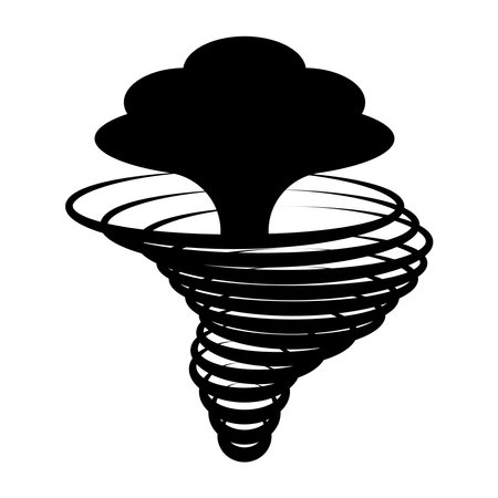 Tornado icon vector illustration logo designのイラスト素材